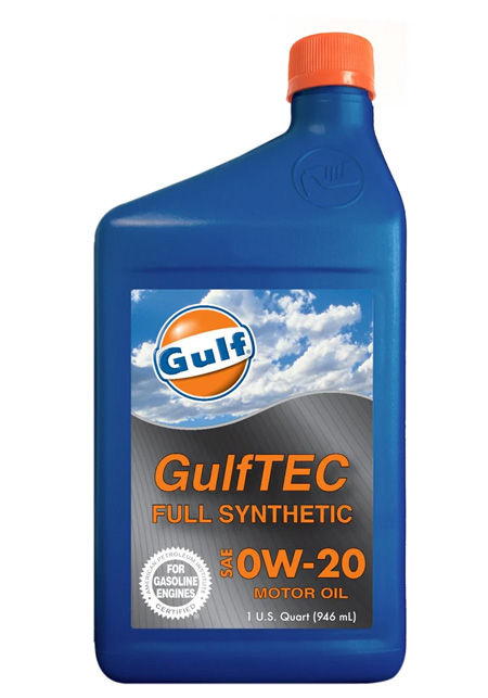 GULFTEC SYNTHETIC MOTOR OIL 0W20 GF‐5/SN 12/1QTS CASE